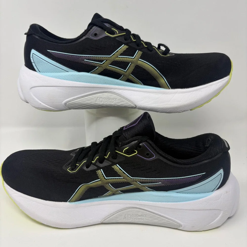 ASICS Gel-Kayano 30 Women's Size 9.5 Black Blue Running Shoes (1012B357)